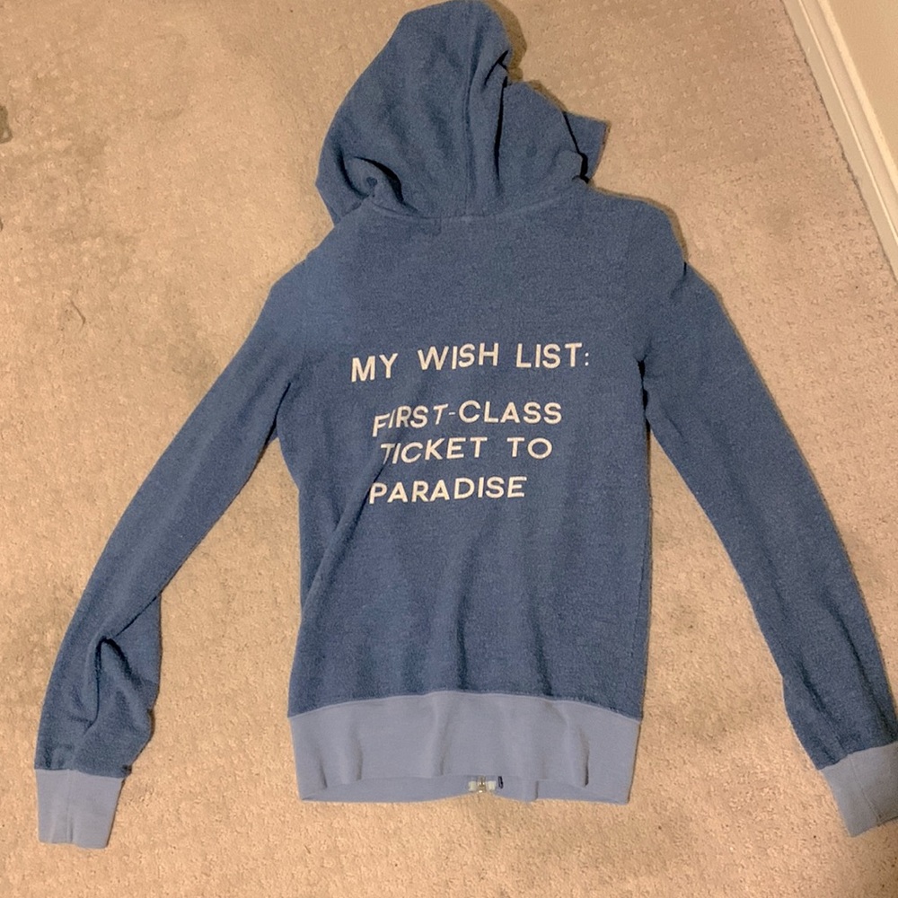 Wildfox zip up hoodie